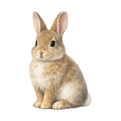 Fototapeta premium PNG Cute fluffy rabbit illustration