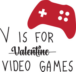 V is For Video Games Vector