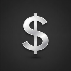 Dollar symbol on black background