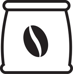 コーヒー　麻袋　アイコン