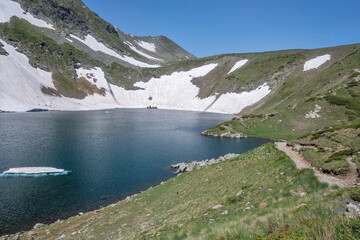 Obraz premium Rila Mountain around The Seven Rila Lakes, Bulgaria