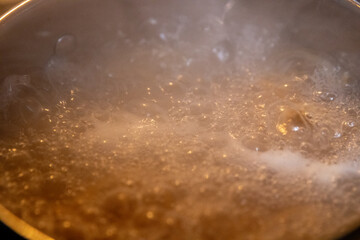 Obraz premium Pot of Boiling Water