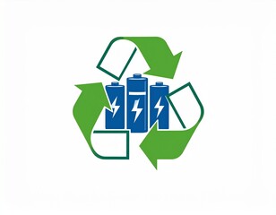 Battery recycling logo