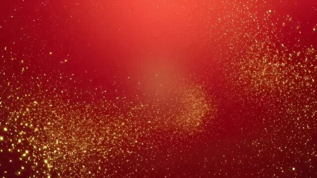 Red gradient floating gold dust red gala theme red glittery canvas chinese style red theme dark red vignette valentine red tone red shimmer frame rich red highlight