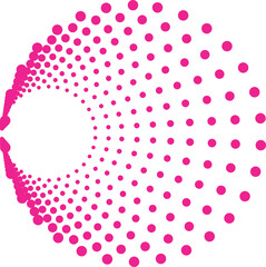 abstract background with pink circles