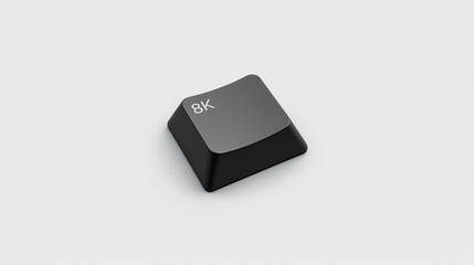 Computer keyboard keys close-up isolated 3D technology icon illustration