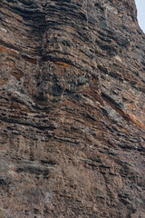 Los Gigantes cliff detail seen from a boat