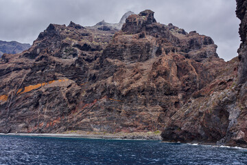 Los Gigantes cliffs from ocean