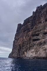 Los Gigantes cliffs from ocean