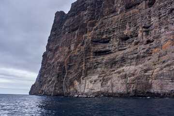 Los Gigantes cliffs from ocean