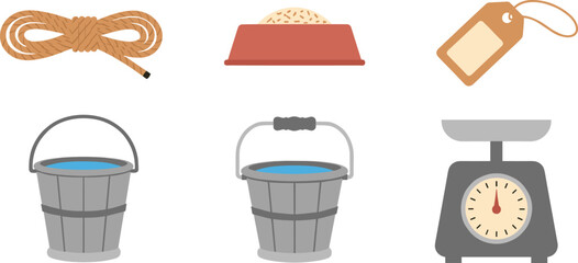 Set of kitchen and cooking icons in modern style