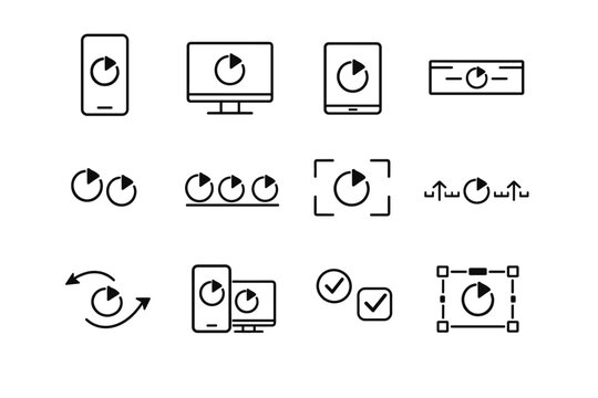 Consistency parity retry generation image icon layout device vector hint simple adaptive