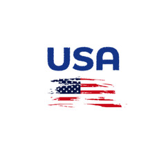 Obraz premium USA vector illustration t shirt logo concept design with print file 