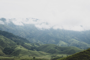 Obraz premium Colombian landscapes. Green mountains in Colombia, Latin America 