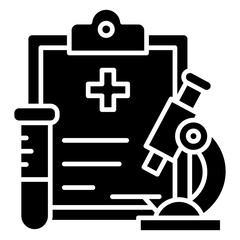 Obraz premium Medical Research Glyph Icon