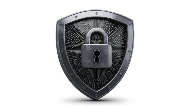 An isolated old rusty metal padlock and key provide secure access and protection for gold coins, symbolizing safety and the business of finance in a secure bank environment