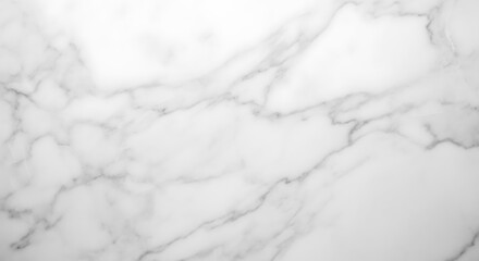 Naklejka premium A close-up view of a polished white marble surface with grey veining patterns