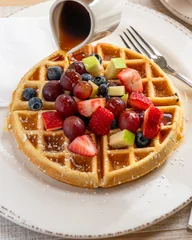 Sierkussen Restaurant Waffles  © Steve