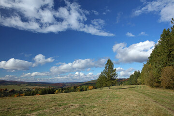 Bieszczady landscape near the Osława River valley