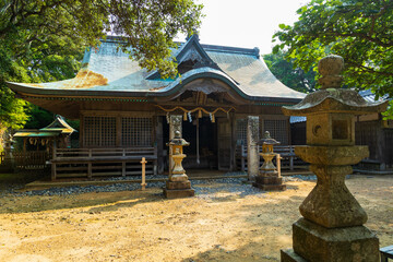 Fototapeta premium 日本の風景・夏 和歌山県串本町 潮岬 潮御崎神社 