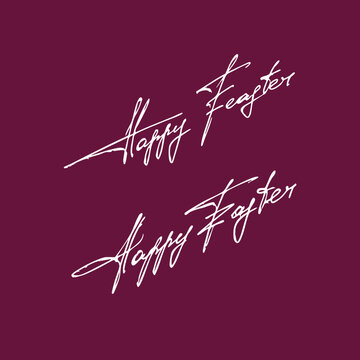 Happy Easter handwritten