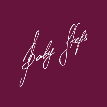 Baby steps handwritten