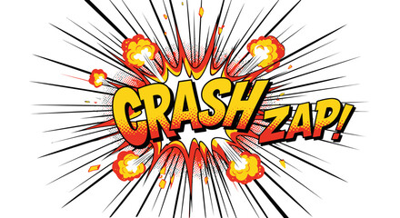 crash zap comic book explosion