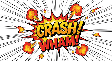 crash wham comic book explosion