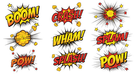 comic book explosion words