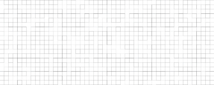 Graph paper,grid paper texture, grid sheet, abstract grid line, grey straight lines on white background