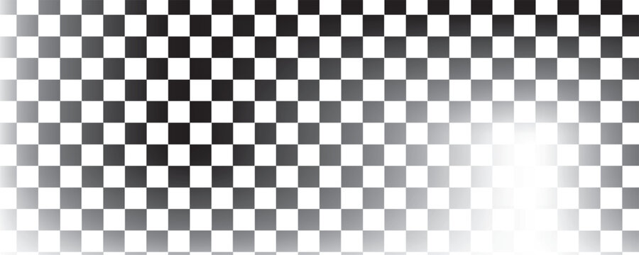 Chessboard Pattern. 12x12 Checkered Pattern. Vector Black White Squares Pattern.