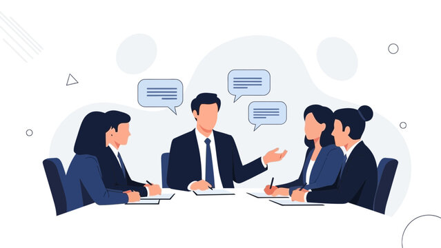 Business Meeting Discussion Group Collaboration Corporate Teamwork