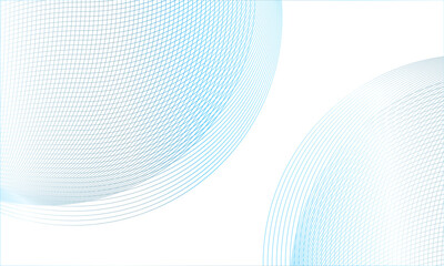 Two Blue Curved Geometric Grids on White Background Keywords: abstract, blue, curved, geometric