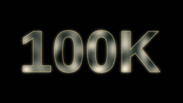 Thank you followers people, 100k online social community group, happy animation banner celebrate