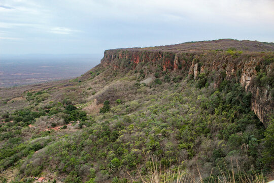 View of Morro do Gritador in the municipality of Pedro II, state of Piau&iacute;, northeastern Brazil.