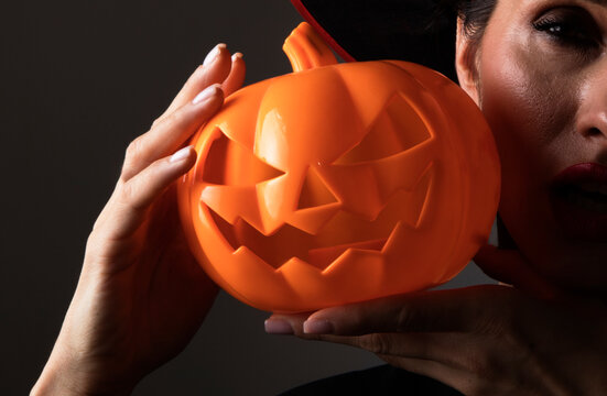 Halloween pumpkin. Dark. Halloween concept. Autumn. October. Party. Shadow. Photo. 