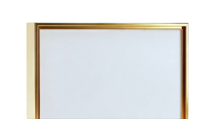 Fototapeta premium Elegant gold-framed canvas or panel, minimalist design