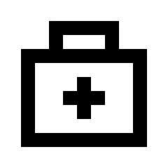 Fototapeta premium Outline medical aid icon for first aid, emergency help, and rescue.