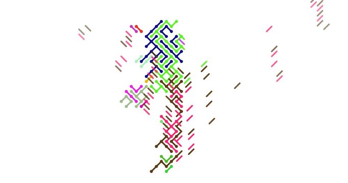 Diagonal Vector Lines Sliding to Reveal United Kingdom