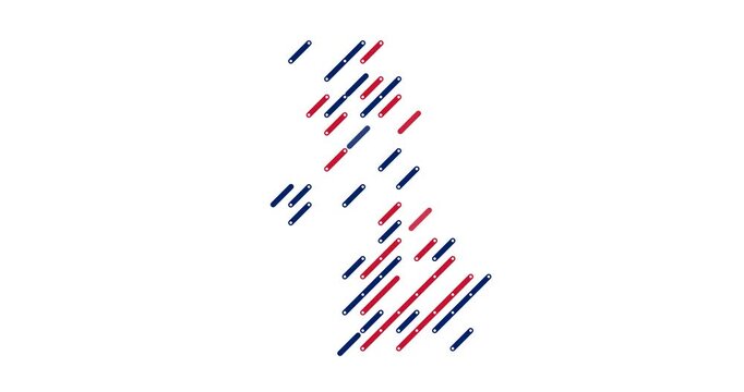Clean Minimal Diagonal Motion Reveals United Kingdom Outline