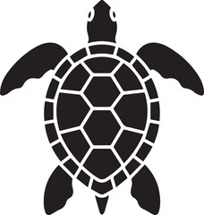 Obraz premium turtle vector icon silhouette