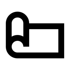 Outline mattress icon for sleep, bedding, and bedroom comfort.