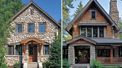 Stunning Stone and Wood Houses: Architectural Designs