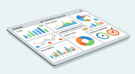 A high-tech digital illustration of a smartphone and tablet pc displaying map apps and business graphs on touch screens for smart mobile communication technology © Rizky
