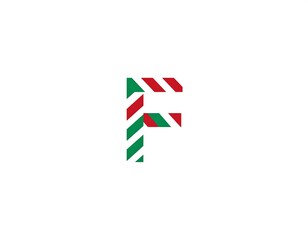 Obraz premium Letter F logo design element.