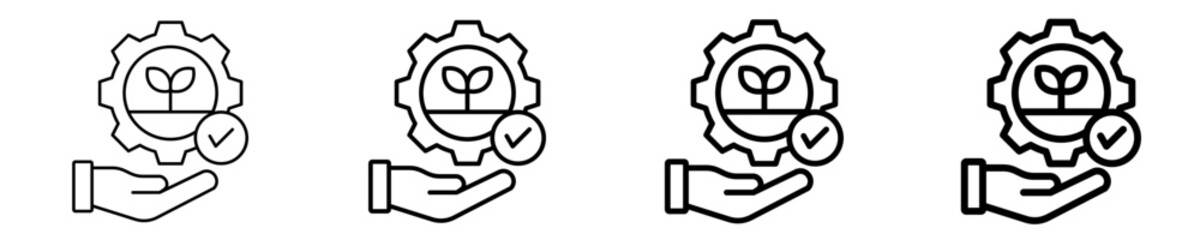 Obraz premium Environmental Compliance Icon Set Different Style Collection