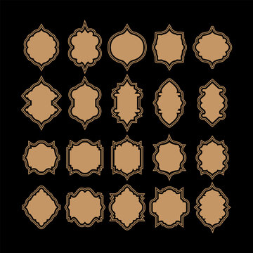 Islamic Frame  Ornament Arabesque Illustration