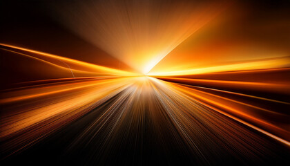 Abstract Orange And Black Light Leak