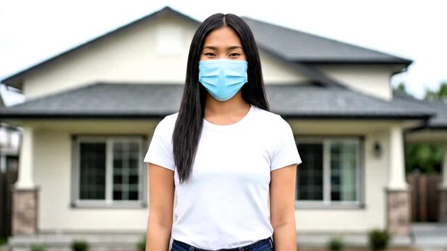 Video, a woman's appeal to wear masks, health, health advertisement, virus protection 