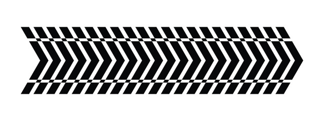 Black Geometric Chevron Arrow Pattern, Abstract Racing Stripe Vector Graphic on White Background